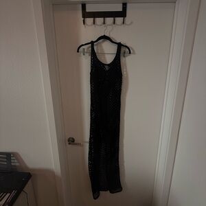 Fashion Nova Black Crochet Dress